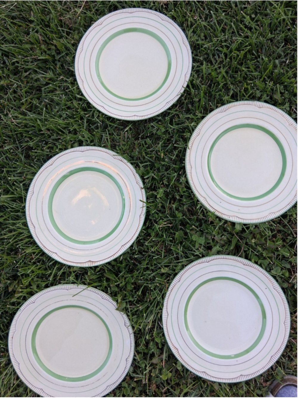 Clarice Cliff Newport Pottery Luncheon Plates X 5